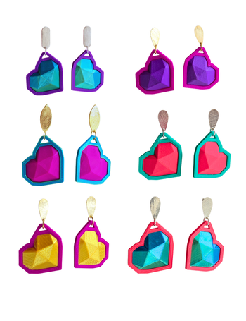 Aros Corazón Original con base