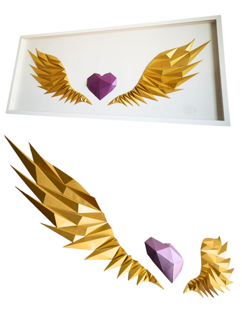 Aros Corazón Original con base